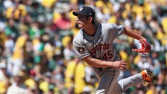 今井達也反向滑球出竅　5.2局9K奪MLB首勝