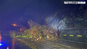 台3線,水頭寮,土石崩落,暴雨,災情,苗栗（圖／翻攝畫面）