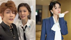 汪東城曾在演出前向曾沛慈喊話「一定要衝第一」。（圖／翻攝自抖音、微博）