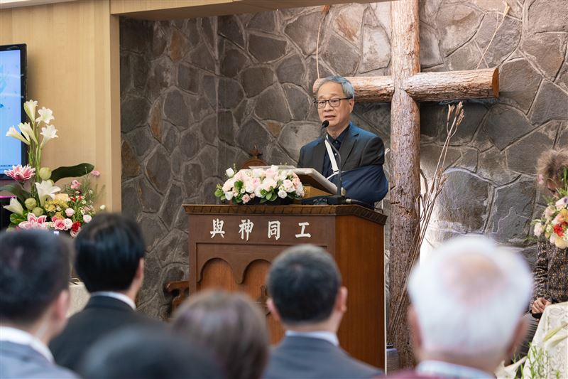 文化部長李遠今(5)日出席「原林義雄宅邸/台灣基督長老教會義光教會具轉型正義意涵場址」標示牌揭牌儀式。(圖/總統府提供)