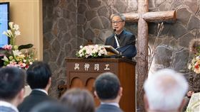 文化部長李遠今（5）日出席「原林義雄宅邸/台灣基督長老教會義光教會具轉型正義意涵場址」標示牌揭牌儀式。（圖／總統府提供）