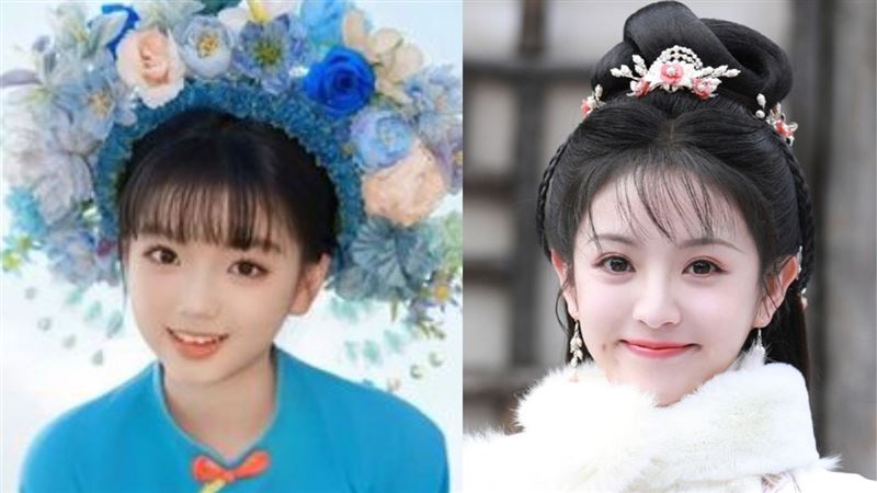 阿拉蕾長大飄仙氣,有網友認為她撞臉《逐玉》田曦薇(右圖)。(圖/翻攝自微博)