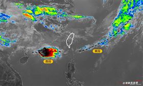 昨日大雨台灣上空鋒面斷裂，氣象粉專指出今日全台放晴屬於短暫空檔。（圖／翻攝自台灣颱風論壇｜天氣特急 臉書）