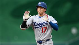 大谷翔平本季第2轟出爐。（圖／美聯社／達志影像）