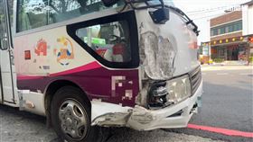 三義鄉,觀光巴士,酒駕,肇逃,救護車,苗栗（圖／翻攝畫面）