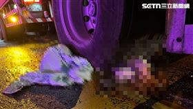 南投,車禍,死亡,大貨車,機車,19歲,女騎士（圖／翻攝畫面）