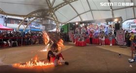 桃園,火舞,火燒意外(圖/翻攝爆料公社)