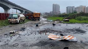 車禍事故現場。（圖／翻攝畫面）