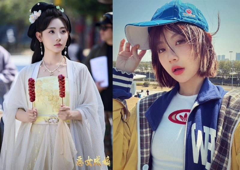 有「中國短劇女王」稱號的田園外型亮眼造型多變。(圖/翻攝自微博)