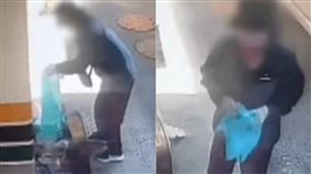 南韓出現垃圾袋大盜。（圖／翻攝自X平台 @calmpeb）