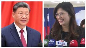 習近平、鄭麗文（組合圖）