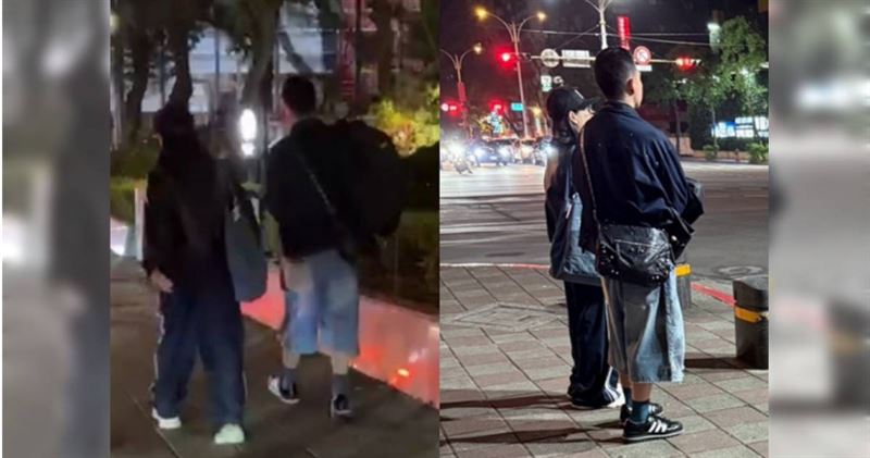 本刊讀者在吳宗憲演唱會結束後，巧遇走路離開的小鐘。（圖／讀者提供）