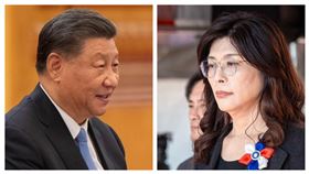 習近平、鄭麗文（組合圖）