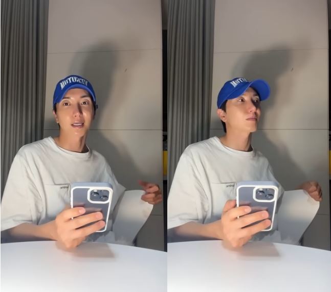 隊長利特在凌晨開直播安撫粉絲情緒。(圖/YouTube@트기트기 이특 LEETEUK)