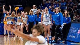 UCLA大勝南卡羅來納，奪隊史NCAA女籃首冠。（圖／翻攝自X平台 @JasADRxquisites）