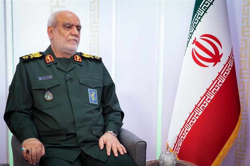 伊朗革命衛隊（Revolutionary Guards）情報首長哈德米（Majid Khademi）在以色列空襲中陣亡。（圖／取自X @nexta_tv）