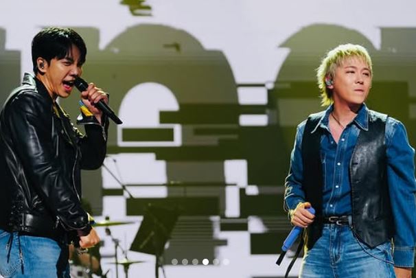 韓星李昇基上週末才和好友李洪基於高雄開唱。（圖／翻攝自IG @leeseunggi.official）