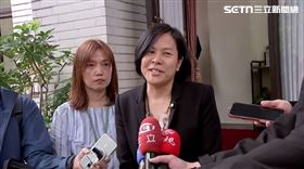 李貞秀被問到有沒有跟柯文哲談過，又露出笑容說不方便多講（圖／翻攝畫面）