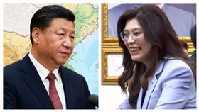 習近平、鄭麗文（組合圖）