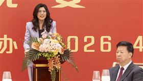 鄭麗文稱，國民黨再度發揮關鍵作用，其路線是對台灣人最有利的道路，更證明「九二共識反對台獨」是定海神針，此次來訪對於「愛好和平，希望兩岸交流的『主流民意』而言，具有開創新局的重大意義」。（圖／國民黨提供）