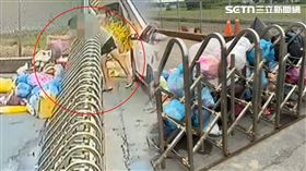 清明,環保局,清西港清潔隊,垃圾,監視器,鐵門,公告,連假,人性（圖／翻攝自我是西港人臉書）