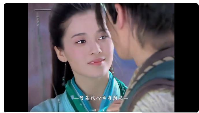 趙櫻子與陳曉兩人緣分始於2013年,當時陳曉是瀟灑楊過,而她是苦戀楊過的程英。(圖/翻攝自微博)