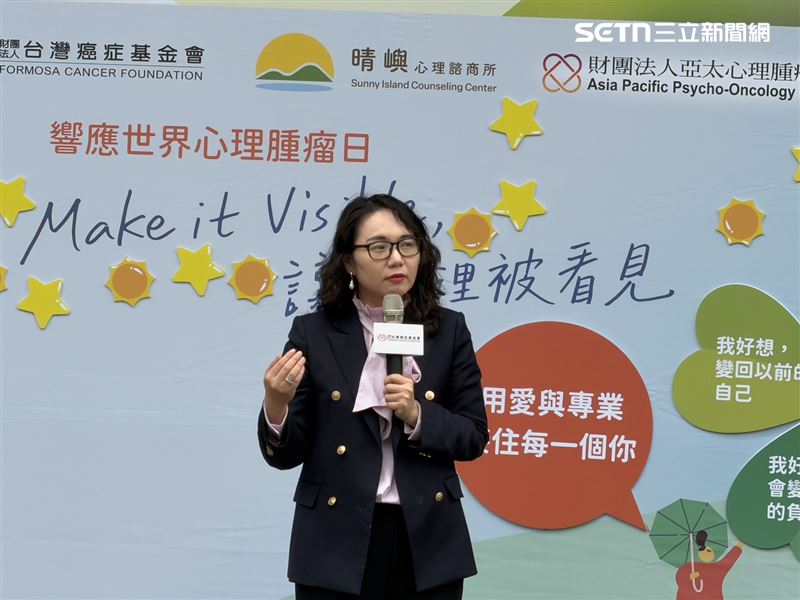 陳亮妤強調，政府正逐步關注癌友心理需求，未來也將朝提升心理支持服務可近性與整合性努力，讓癌症照護更完整。（圖／記者蔣季容攝影）