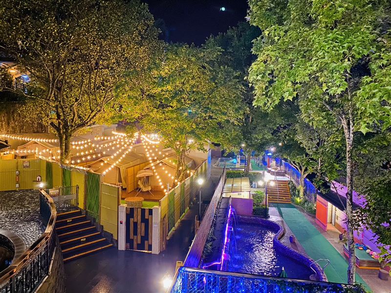 統一谷關-山林夜景。(圖/飯店旅宿業者提供)