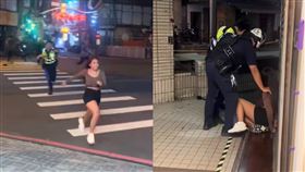 越南網友PO出警方追捕逃逸移工的畫面，並感嘆「別再說去台灣打工很爽了」，引發台灣網友怒批裝可憐。（圖／翻攝自Threads）