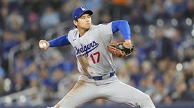 大谷翔平本季第2場先發，主投6局掉1分非自責分。（圖／路透社／達志影像）