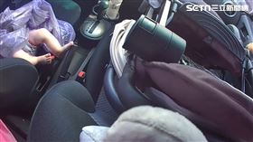 台中,女嬰,反鎖,車內,報警,破窗,北屯（圖／翻攝畫面）