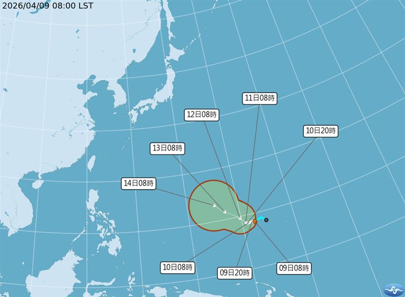 賈新興指出，今年第4號「辛樂克」颱風最快今晚生成。（圖／翻攝自中央氣象署）