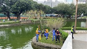 台中公園,落水,浮屍,溺水,中正橋（圖／翻攝畫面）
