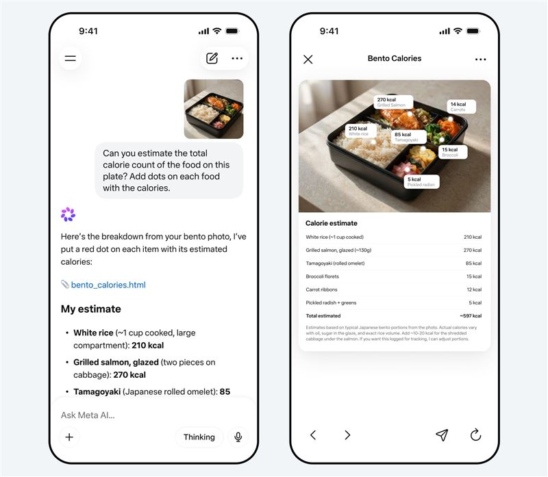 多元化的生活情境！Meta AI提供健康與醫療領域相關資訊。（圖／Meta提供）