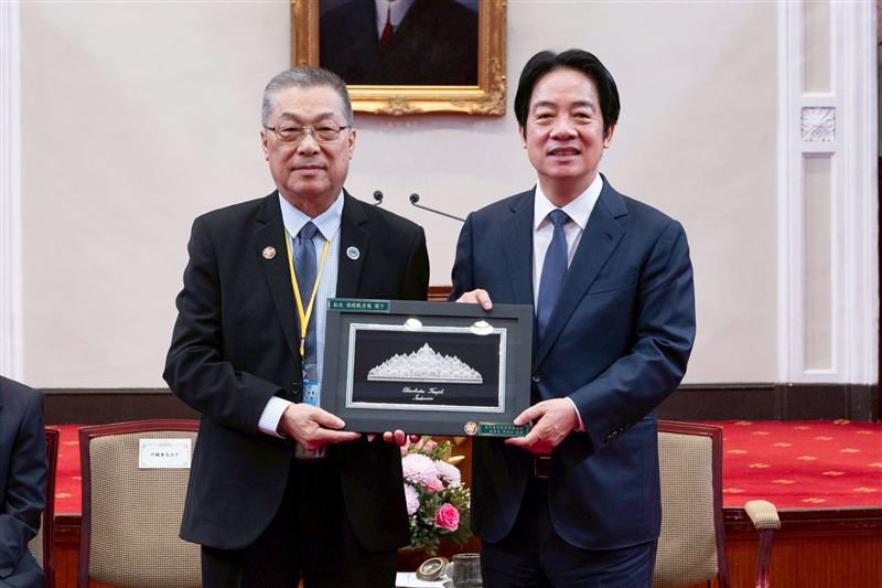 總統賴清德接見「亞洲台灣客家聯合總會2026參訪團」（圖／總統府提供）