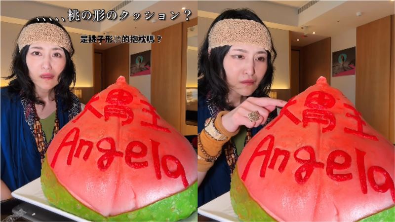 日本女大胃王Angela佐藤來台12天，先是被請客，接著又收到大禮，讓她直呼「台灣的待客之道真的太誇張了！」（圖／翻攝自アンジェラ佐藤-砂糖 臉書）