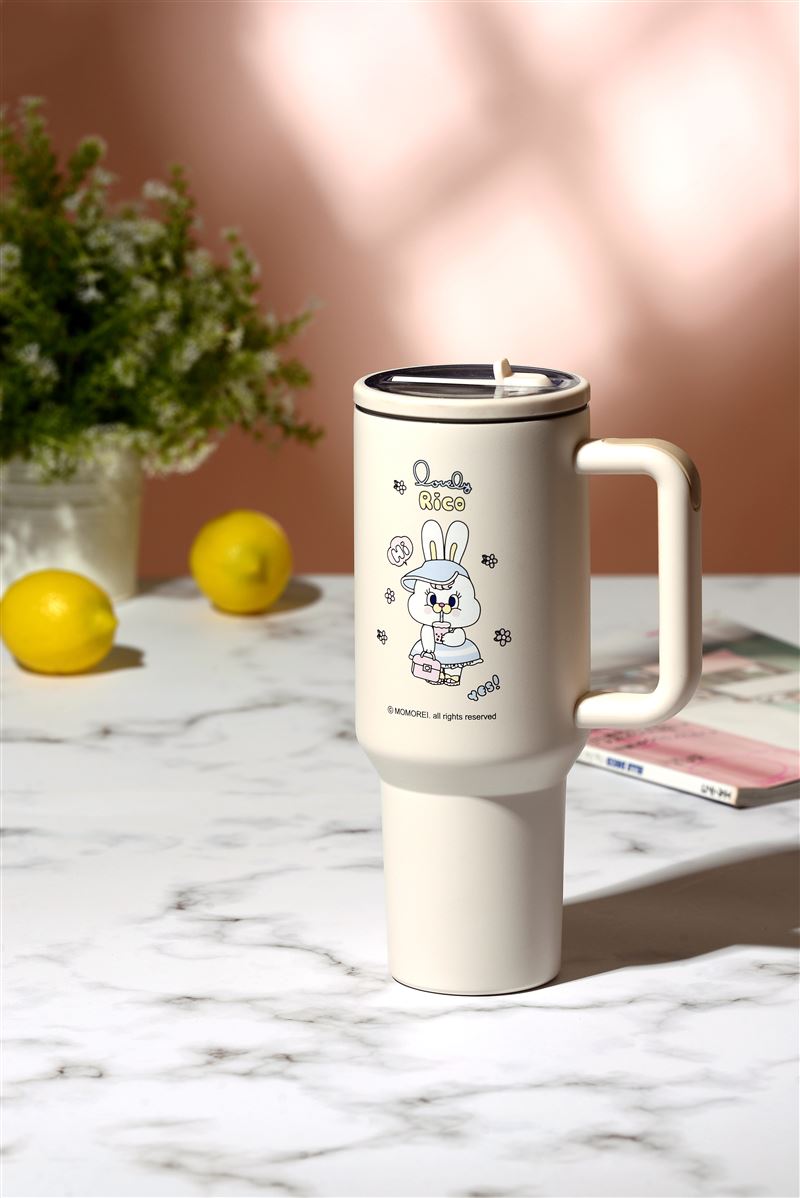 漢神洲際購物廣場來店禮 - MOMOREI莉可兔 時尚隨行吸管杯（圖／漢神集團提供）