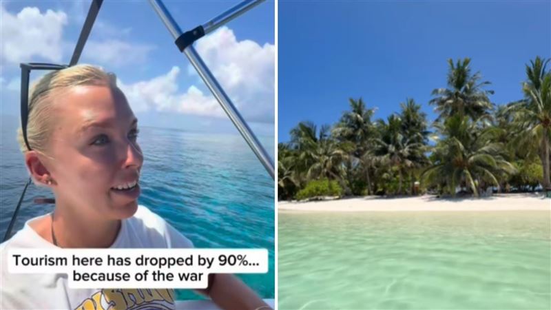 旅客拜訪馬爾地夫，當地人稱美伊戰爭爆發後來訪人數大減。（圖／翻攝自IG）