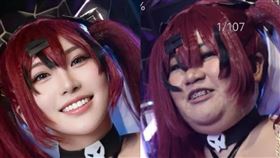 中國一名網美Coser疑似拒付尾款，氣得攝影師直接公開未修圖原檔。（翻攝自網路）