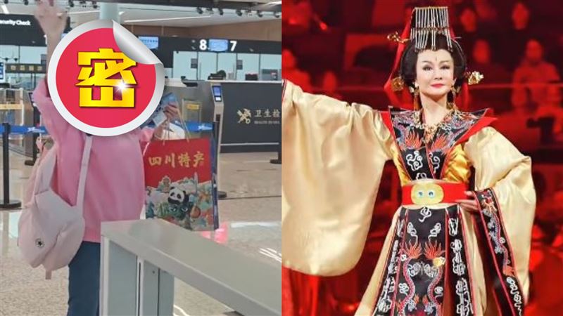 81歲潘迎紫機場蹦跳像少女!網:我不如她