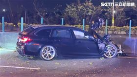 車禍,死亡,國道8號,台南(記者王紹宇攝影)
