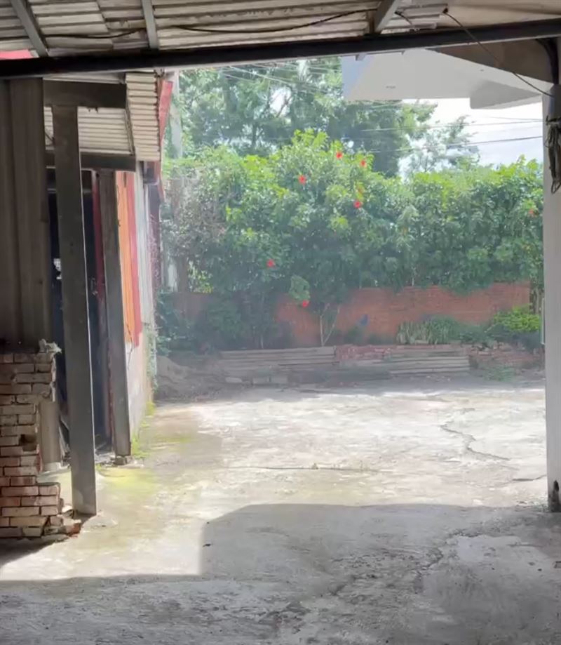 一到煮飯時間,民眾家的院子就是煙霧瀰漫。(圖/民眾提供)