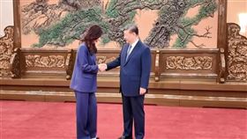 鄭習會，鄭麗文習近平（圖／翻攝畫面