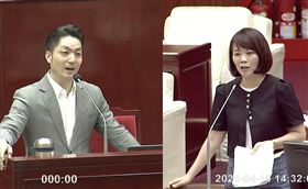 簡舒培問是否同意被鄭麗文當成「兩岸中國人」之一？來回數次後，蔣萬安反問「賴清德的兩岸立場可以代表所有台灣人嗎？你為什麼不挺直腰桿告訴賴清德『民進黨養共諜』？」（圖／翻攝自台北市議會YT）