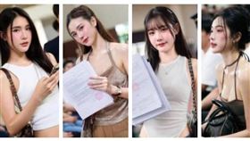 泰國兵役抽籤現場宛如選美，大批跨性別者盛裝現身成焦點。（圖／翻攝自 X @alfredc51395714）