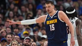 丹佛金塊球星約基奇（Nikola Jokic）缺陣。（圖／美聯社／達志影像）