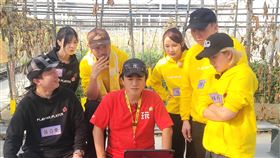 張立東（左起）、艾融、KID、吳宗憲、林莎、趙正平、張立東、林彥君一起錄影。（圖／《綜藝玩很大》提供）