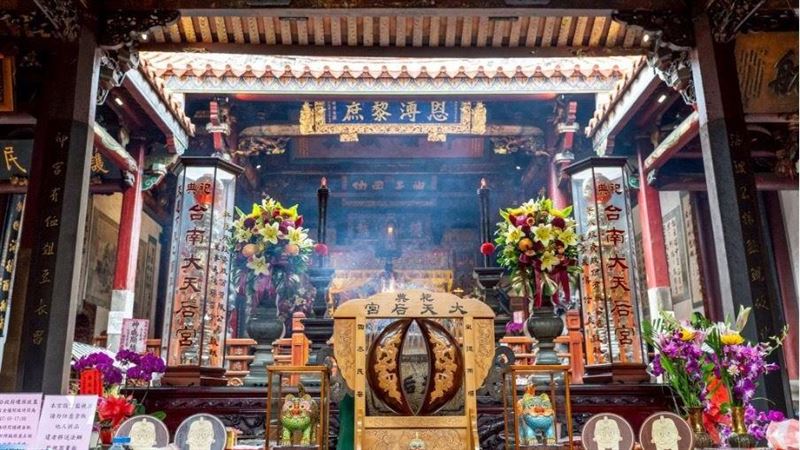 祀典大天后宮媽祖坐船巡河 再現百年經典