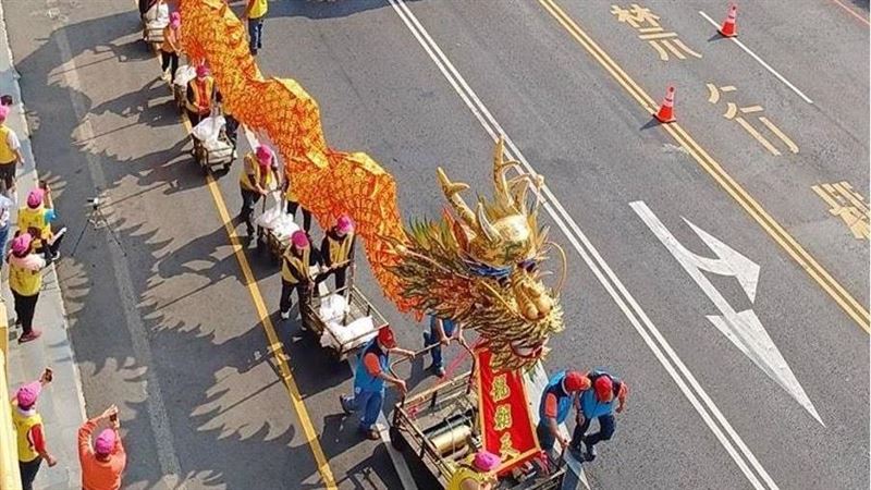 屏東玉皇宮春祭 159公尺金龍震撼登場