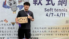 中央大學李禾丰首度參加全大運軟網賽事就奪金。（圖／全大運辦公室提供） 